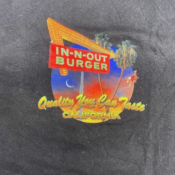 In N Out Burger Graphic Tee Thrifted Vintage Style Size S - Picture 4 of 11